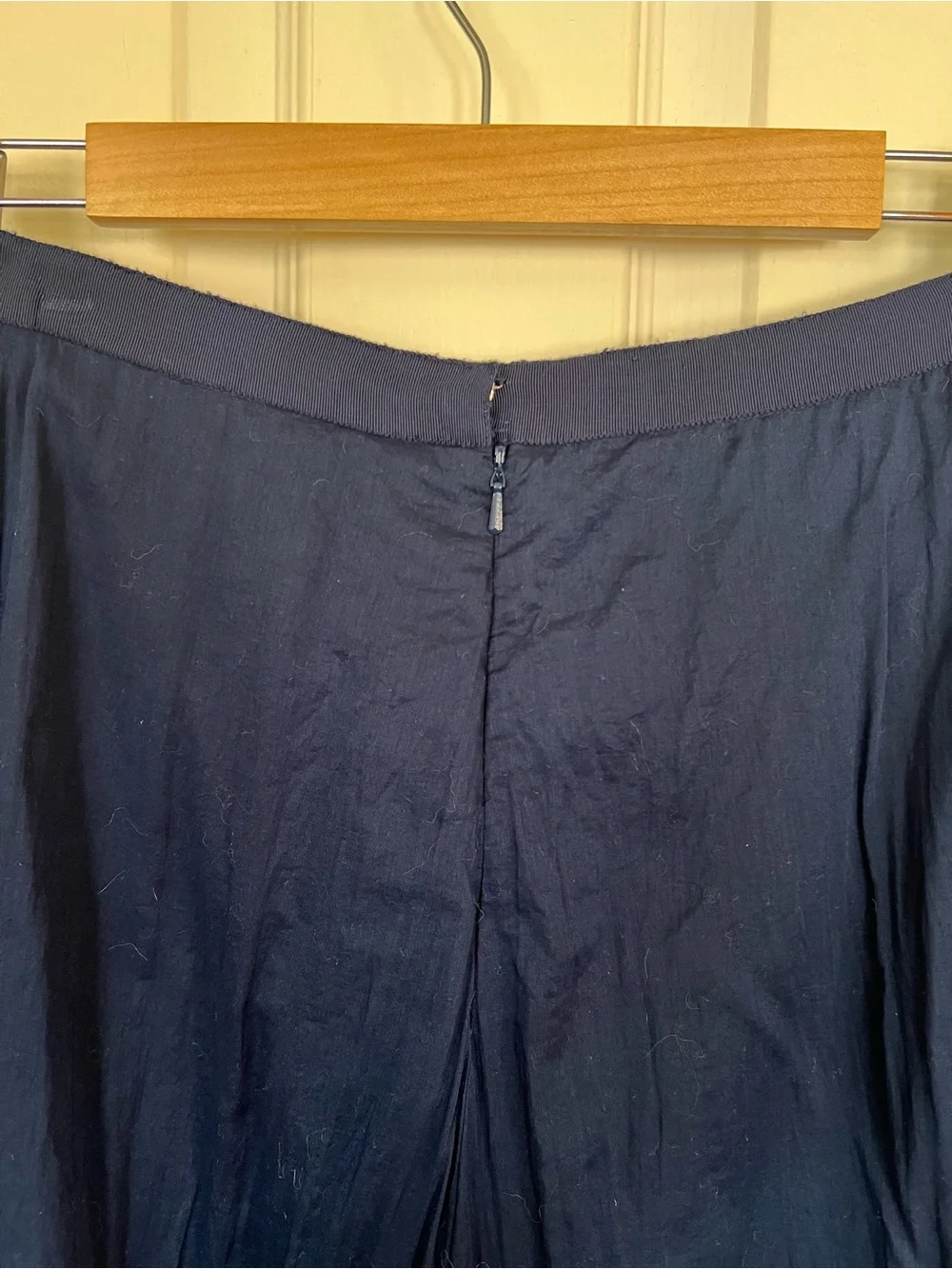 Lauren Ralph Lauren Navy Tiered Ruffle Maxi Skirt 14 100% Cotton